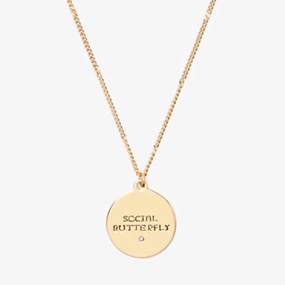 Kate Spade Zodiac Aquarius Round Pendant - Picture 4 of 4